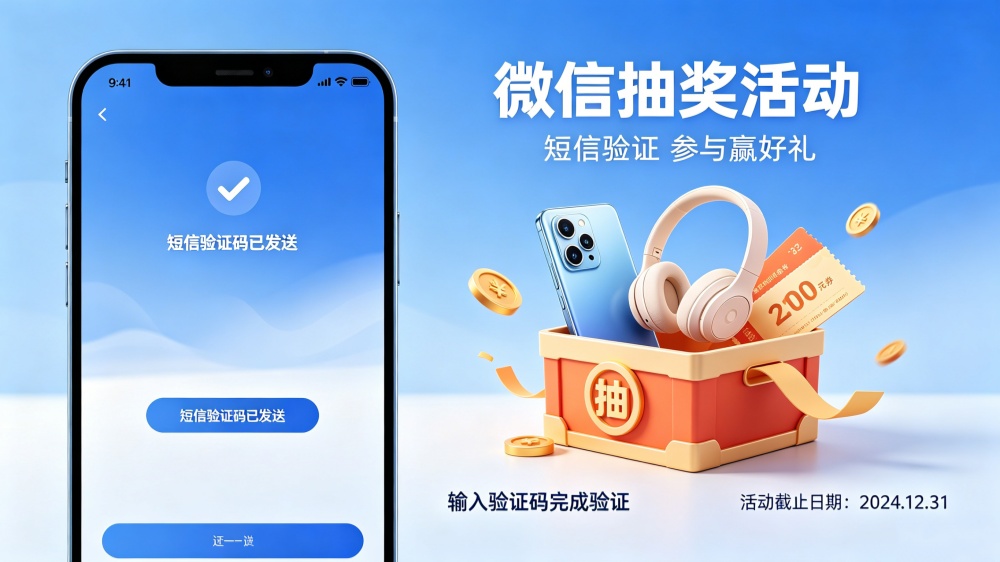 微信抽奖活动如何短信验证？详细图文教程