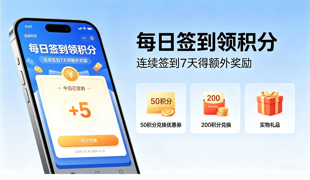 微信公众号积分商城签到积分功能如何实现？手把手教你制作微信每日签到积分活动